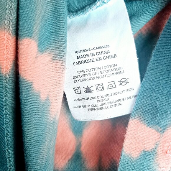 The Nike Tee, Tye Dye, Pink Blue Yellow, Digi Print Swoosh, Sz M - Picture 9 of 9